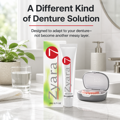 Zyara ™ | Stop Denture Slipping 100% — All-Day Secure Hold