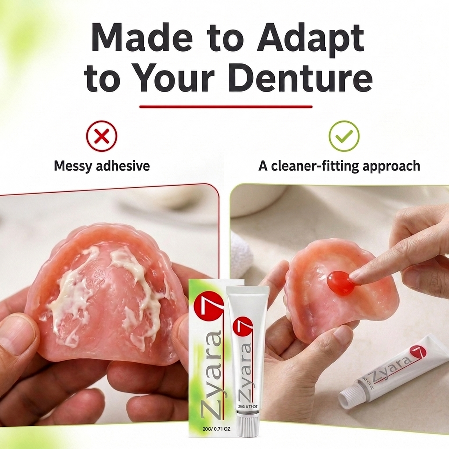 Made to adapt to your denture