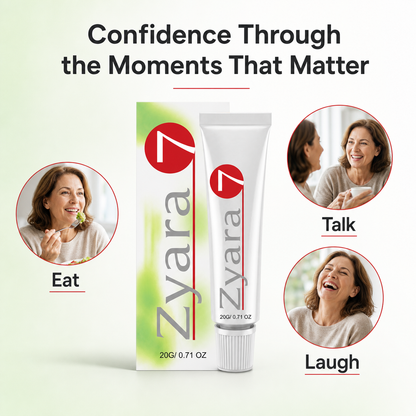 Zyara ™ | Stop Denture Slipping 100% — All-Day Secure Hold