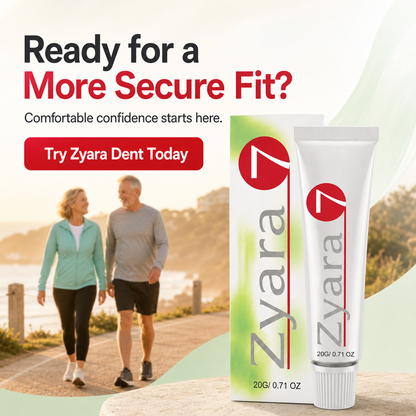Zyara ™ | Stop Denture Slipping 100% — All-Day Secure Hold