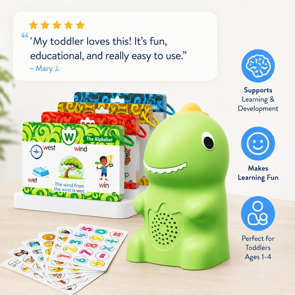 Zyara™ Dinosaur Talking Flash Cards