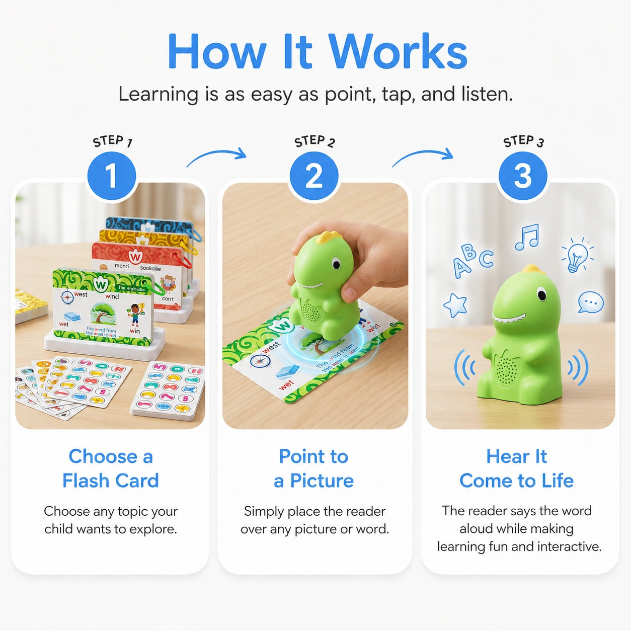 Zyara™ Dinosaur Talking Flash Cards
