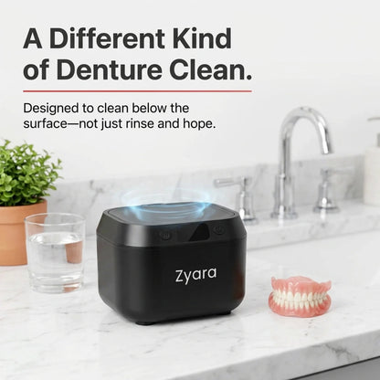 Zyara ™ | Ultrasonic Deep Clean Your Dentures