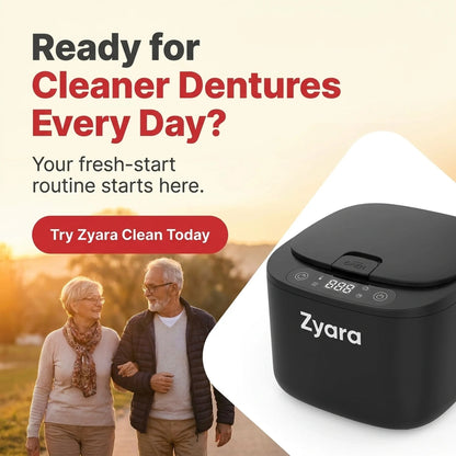 Zyara ™ | Ultrasonic Deep Clean Your Dentures