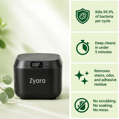 Zyara ™ | Ultrasonic Deep Clean Your Dentures