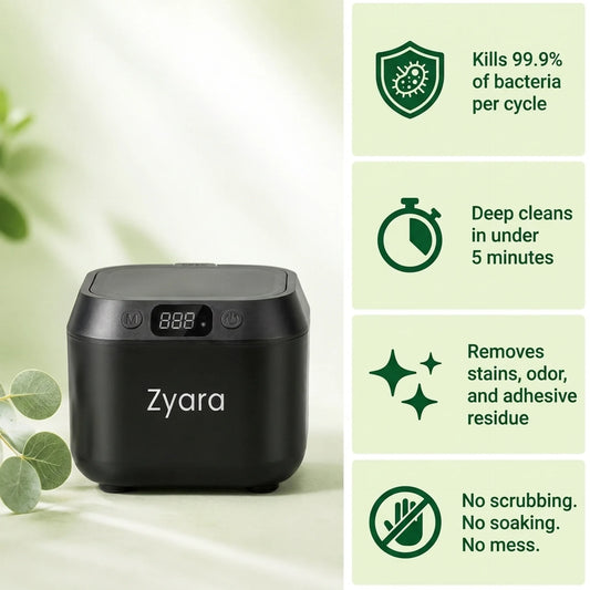Zyara ™ | Ultrasonic Deep Clean Your Dentures